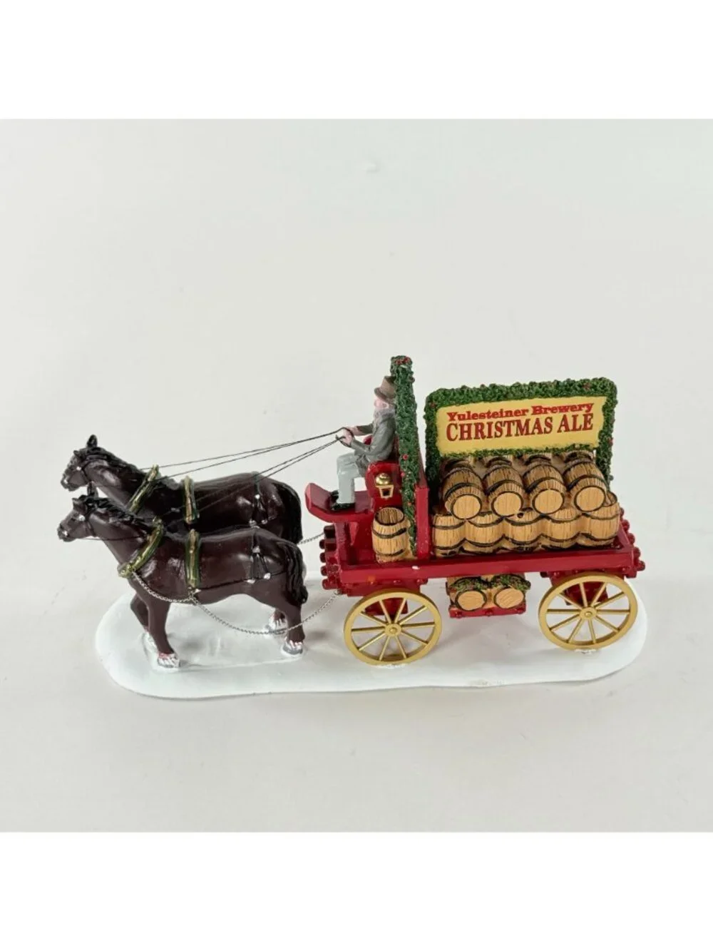 Lemax 43710 Christmas Ale Delivery Yulesteiner Brewery Horse Wagon Caddington